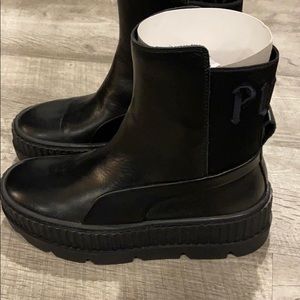 Puma Women’s Fenty X Chelsea Black Mid Calf